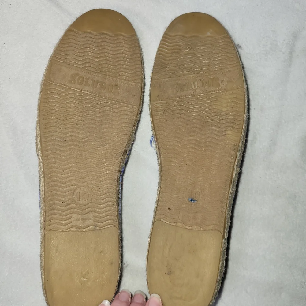 Soludos Tie Dye Blue Espadrille Women's Size‎ 10